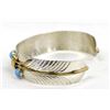 Image 2 : Navajo Sterling & Gold Filled Bracelet