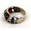 Image 3 : Sterling Inlay Ring, Size 7.5