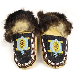Native American Plains Indian Beaded Moccasins