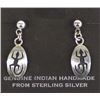 Image 1 : Native American Hopi Sterling Silver Earrings