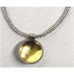 Salerno Italy Silver Pendant Necklace