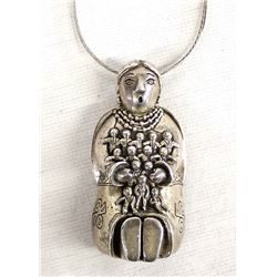 Sterling Storyteller Pin Pendant Necklace, Felley