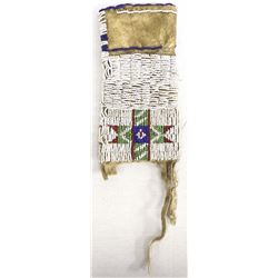Antique Sioux Beaded Leather Pouch