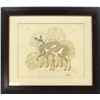 Image 1 : Navajo Silkscreen Print by Harrison Begay