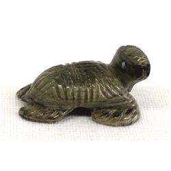 Native American Zuni Carved Serpentine Sea Turtle