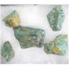 Image 1 : 5 New Mexico Tyrone Mine Turquoise Nuggets