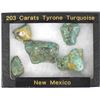 Image 2 : 5 New Mexico Tyrone Mine Turquoise Nuggets