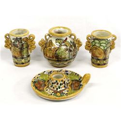 4 Pieces of Mexican Casal Pottery