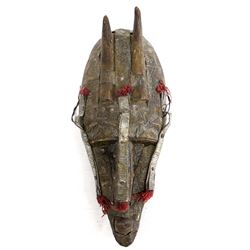Vintage African Traditional Horned Mask