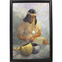 1985 Original Oil Painting by Pat Barron