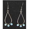 Image 1 : Native American Zuni Sterling Turquoise Earrings