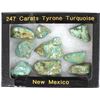 Image 2 : 9 New Mexico Tyrone Mine Turquoise Nuggets