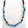 Image 1 : Sterling Silver and Multi-Stone Necklace
