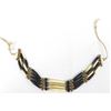 Image 1 : Native American Leather, Bone, and Bead Choker