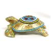 Image 1 : Hand Beaded Wood Turtle by Kathy Kills Thunder