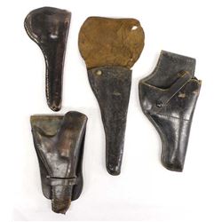 4 Vintage Leather Holsters