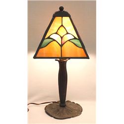 Vintage Stained Glass Lamp