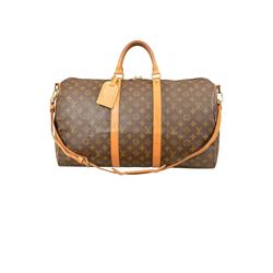 Louis Vuitton Monogram Keepall Bandouliere  Duffel Bag