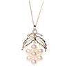 Image 3 : Mikimoto Gold/Pearl Necklace