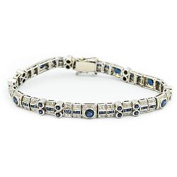 Gold/Diamond/Sapphire Bracelet