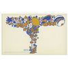 Image 2 : Original 1967 PETER MAX Postcard CAPTAIN MIDNIGHT Poster