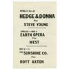 Image 2 : Gram Parsons / Flying Burrito Brothers  Original 1969 Concert Handbill / Mailer