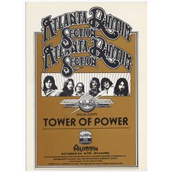 Atlanta Rhythm Section / Tower of Power 1978 Aladdin Hotel (Las Vegas) Concert Handbill / Postcard