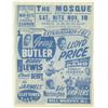 Image 1 : Chuck Berry / Jerry Butler / Lloyd Price 1961 ORIGINAL Concert Handbill / Flyer