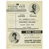 Image 1 : Nina Simone / Ramsey Lewis / Geoffrey Holder Original 1960 Concert Handbill