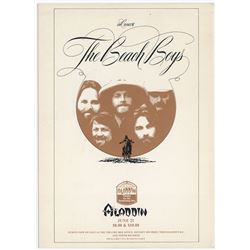 The Beach Boys 1978 Aladdin Hotel ( Las Vegas) Concert Handbill / Giant Postcard