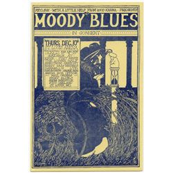 The MOODY BLUES Original 1970 Concert Handbill / Flyer