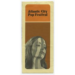 Atlantic City POP FESTIVAL Concert Handbill featuring  JANIS JOPLIN. Frank  Zappa , JEFFERSON AIRPLA
