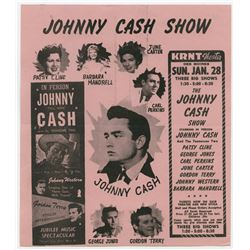 1962 JOHNNY CASH /George Jones / PATSY CLINE / Carl Perkins Original Concert