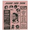 Image 1 : 1962 JOHNNY CASH /George Jones / PATSY CLINE / Carl Perkins Original Concert