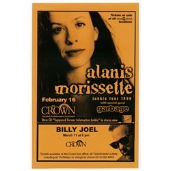 ALANIS MORISSETTE/  Garbage / BILLY JOEL 1999 Concert Handbill