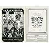 Image 2 : ATLANTA RHYTHM SECTION / 38 Special Authentic 1980 One-Show Only Concert Program