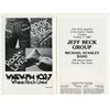 Image 2 : JEFF BECK GROUP Authentic 1980 One-Show Only Concert Program