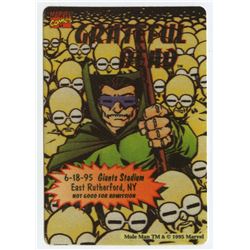 GRATEFUL DEAD/  BOB DYLAN 1995 UNUSED Backstage Pass / MOLE MAN