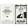 Image 1 : RODNEY DANGERFIELD Dennis Blair Authentic 1981 One-Show Concert Program