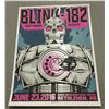 Image 2 : BLINK 182 Limited Edition Silkscreen Concert Poster 1st 2016 Show; Bethlehem PA.
