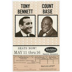 TONY BENNETT & COUNT BASIE Original 1965 Concert Handbill