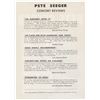 Image 2 : PETE SEEGER Original 1960 Vermont Concert Handbill