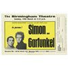 Image 1 : SIMON & GARFUNKEL Original 1967 Concert Handbill Flyer : BIRMINGHAM UK