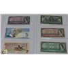 Image 1 : LOT OF 6 VARIOUS OLD CANADA BANK NOTES