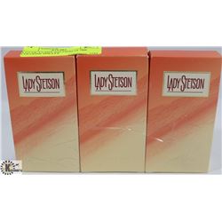 LOT OF 3 LADY STETSON 14.7ML COLOGNE SPRAYS