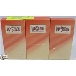 LOT OF 3 LADY STETSON 14.7ML COLOGNE SPRAYS