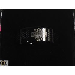 HARLEY DAVIDSON EMBLEM BLACK RING, SIZE 10