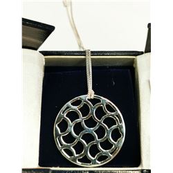 SILVER PENDANT  WITH CHAIN  NECKLACE