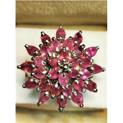 SILVER RUBY(APPR. 6CT)  RING