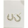 Image 2 : 10KT GOLD CUBIC ZIRCONIA  EARRINGS